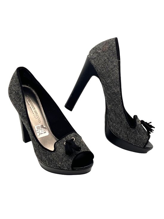 Christian Siriano Shoes - Christian Siriano For Payless Gray Platform Peep-Toe Heels Womens Size 8.5 New